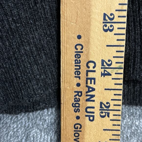 Vintage Benetton Sweater Vest Mens L Gray Lambswool Italy Grandma Heritage Ivy - Picture 10 of 11